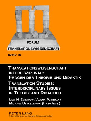 cover image of Translationswissenschaft interdisziplinaer